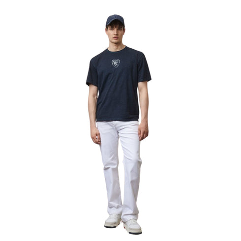 Blauer T-Shirt T-shirt Uomo in tessuto fiammato Blu P24-BLAUERBLUH02345006890-888-M - Francavilla Moda